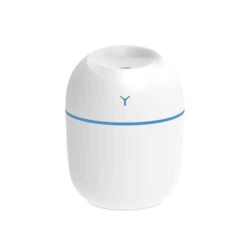Portabler Mini-Aroma Diffusor von BeachAndSteam, ultraschallbefeuchter mit LED-Licht in Pink, für angenehmes Raumduft-Erlebnis