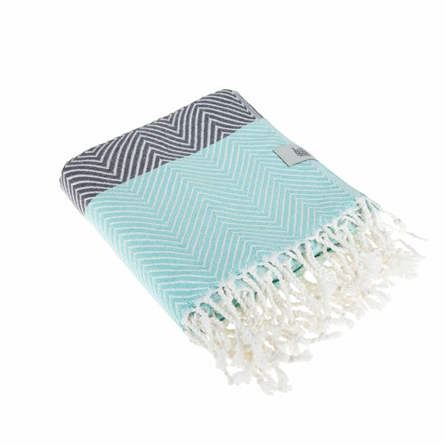 Luxury Cotton Beach Towel with stylish Turkish towel design