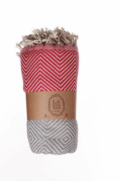 Weiches, leichtes und schnelltrocknendes Strandtuch von BeachAndSteam aus luxuriößer Baumwolle, perfekt für den Strand.