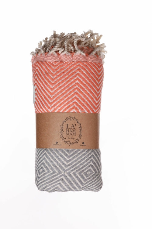 Weiches, leichtes Strandtuch aus Baumwolle von BeachAndSteam, schnell trocknend und ideal für den Strandurlaub.