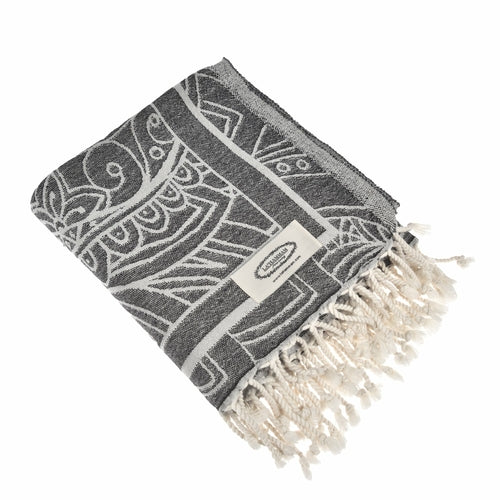 Magic Dolphin Turkish Peshtemal Towel as beach towel and sauna towel
