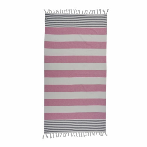 Ephesus türkisches Peshtemal Handtuch von BeachAndSteam, schnelltrocknend und sandfrei, aus 100 % Baumwolle, gewebt, in natürlicher Farbe