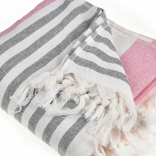 Bademantel aus 100 % Baumwolle, türkisches Peshtemal Handtuch, schnell trocknend und sandfrei, von BeachAndSteam